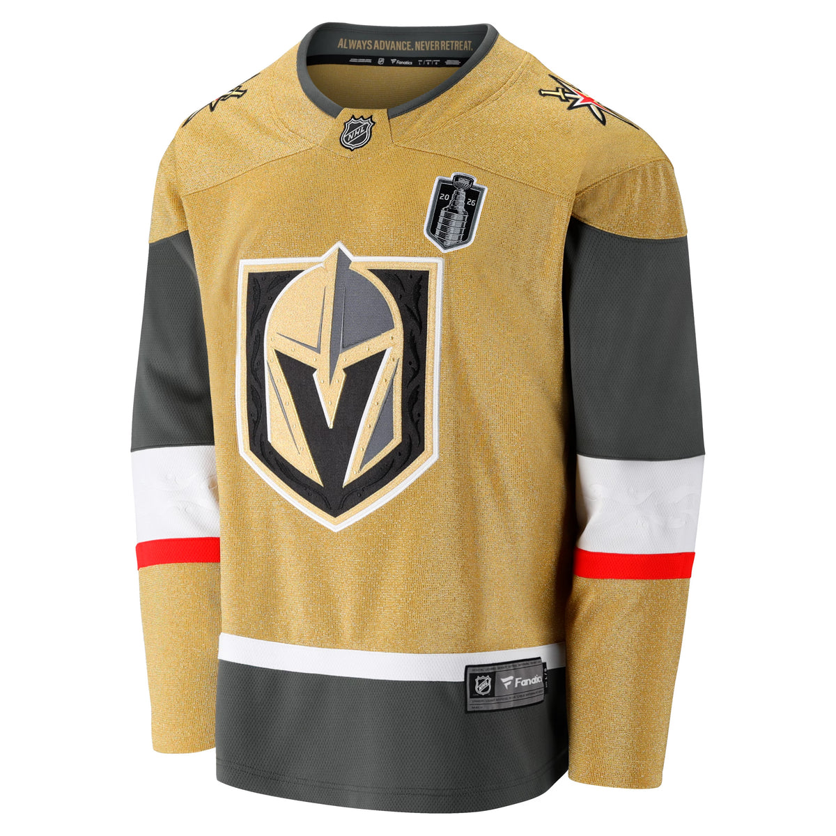 Men's Vegas Golden Knights Fanatics Gold 2026 Stanley Cup Final Breakaway Jersey