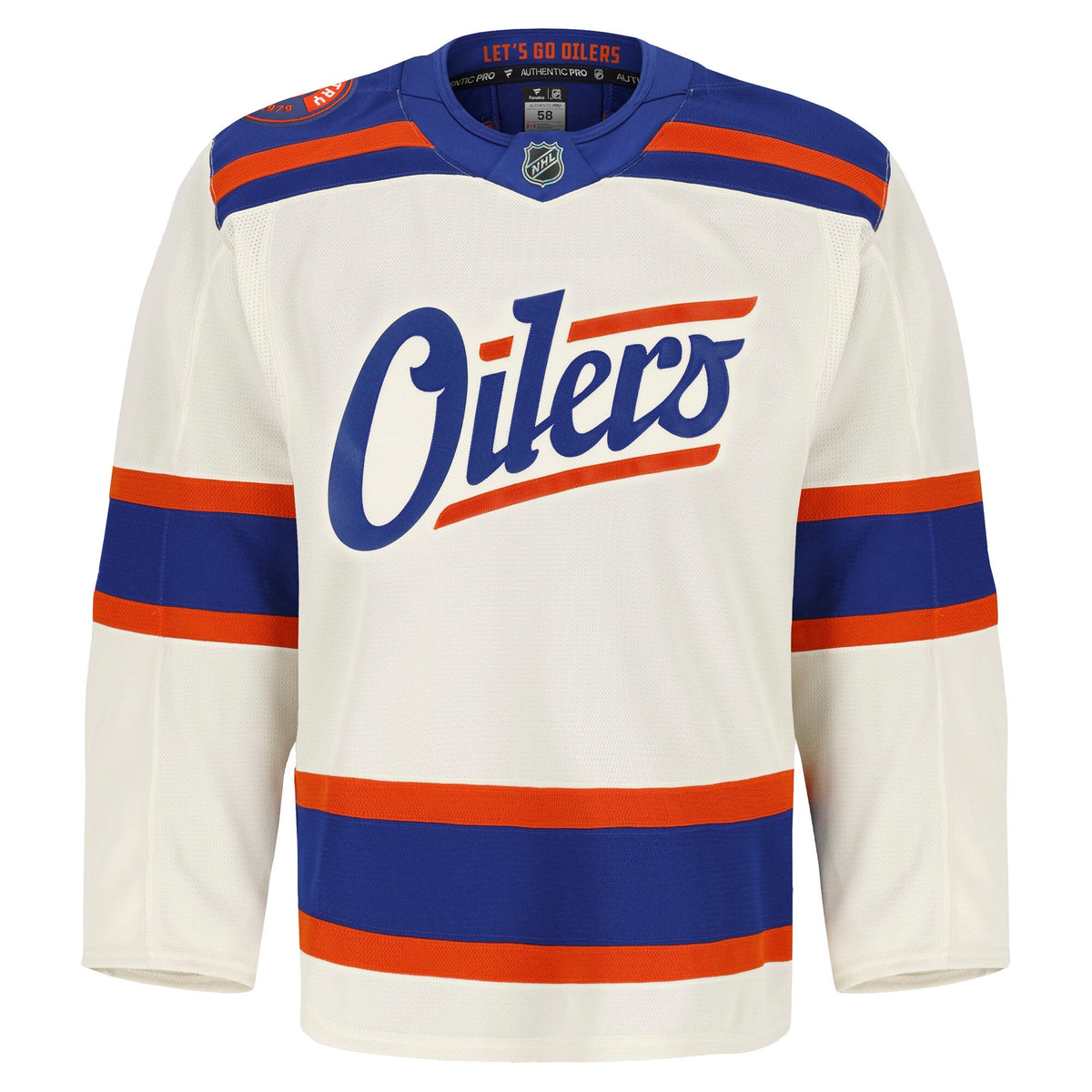 Men's Edmonton Oilers Fanatics Light Beige Alternate Authentic Pro Jersey