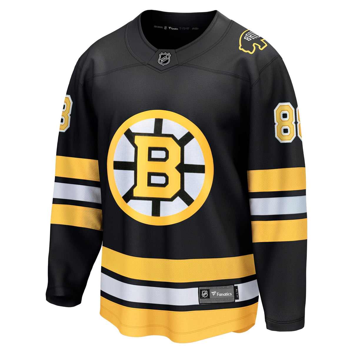 Men's Boston Bruins David Pastrnak Fanatics Black Home Breakaway Player Jersey