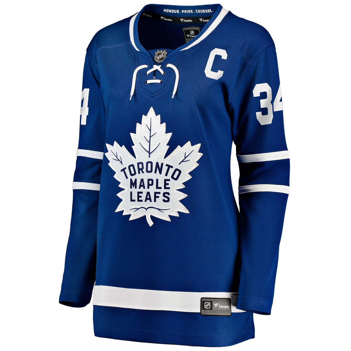 Women's Toronto Maple Leafs Auston Matthews Fanatics Blue Captain Patch Home Breakaway Player Jersey