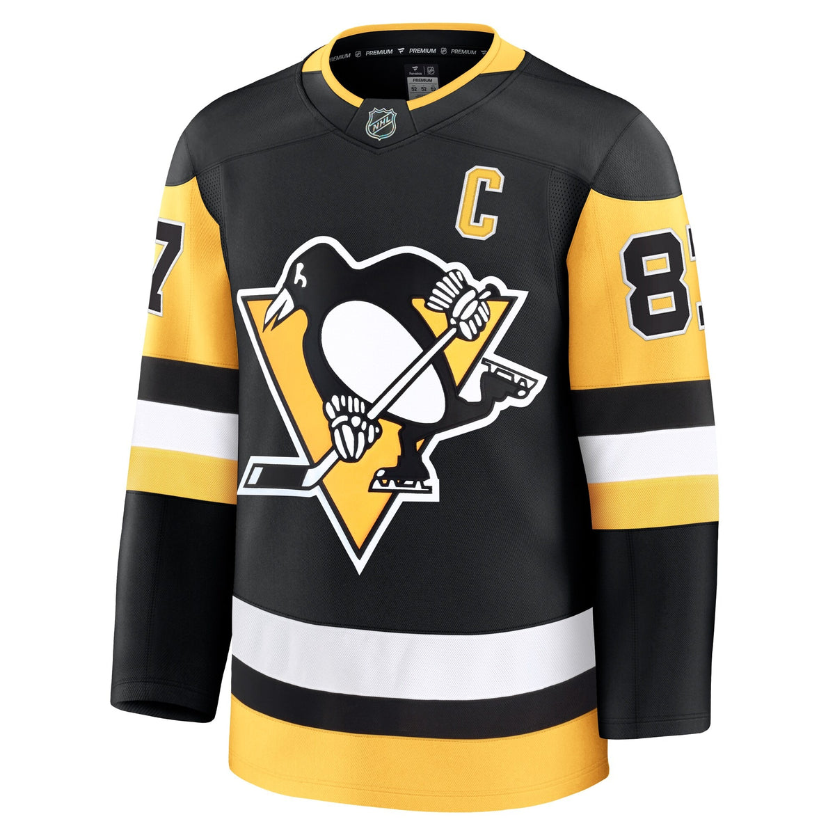 Men's Pittsburgh Penguins Sidney Crosby Fanatics Black Home Premium Jersey