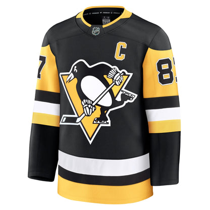 Men's Pittsburgh Penguins Sidney Crosby Fanatics Black Home Premium Jersey
