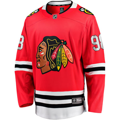 Men's Chicago Blackhawks Connor Bedard Fanatics Red Home Breakaway Player Jersey