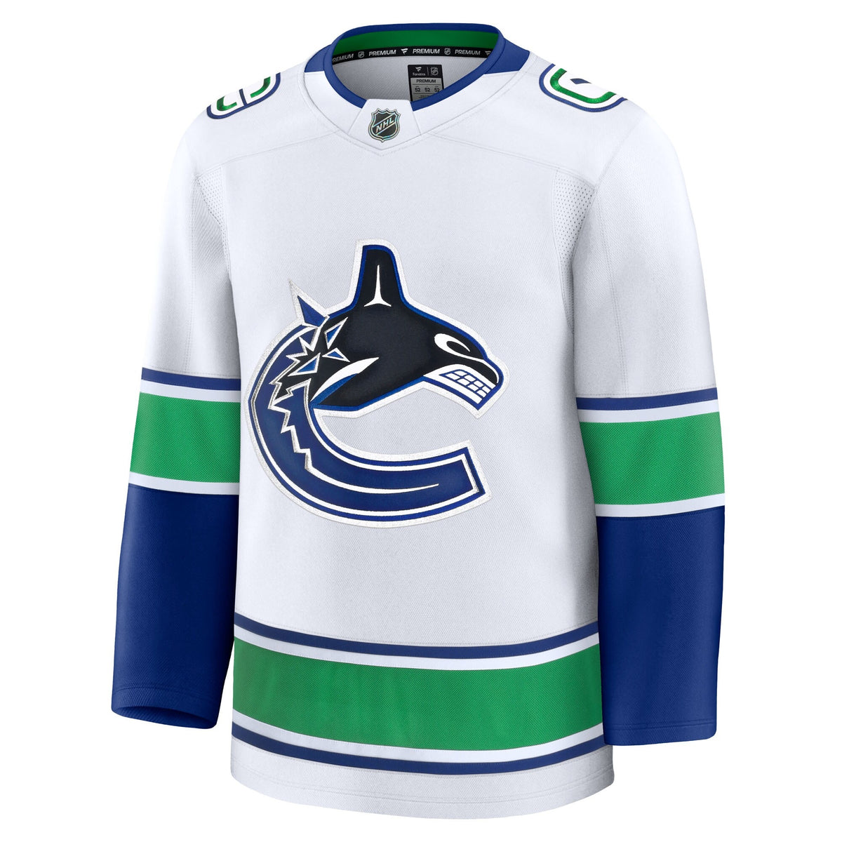 Men's Vancouver Canucks Fanatics White Away Premium Jersey