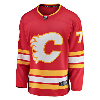 Men's Calgary Flames Simon Nemec Fanatics Red Home Breakaway Jersey
