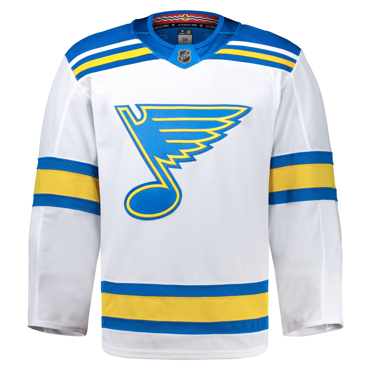 Men's St. Louis Blues Fanatics White Away Authentic Pro Jersey