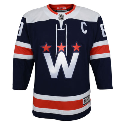 Youth Washington Capitals Alexander Ovechkin Navy 2020_21 Alternate Premier Player Jersey