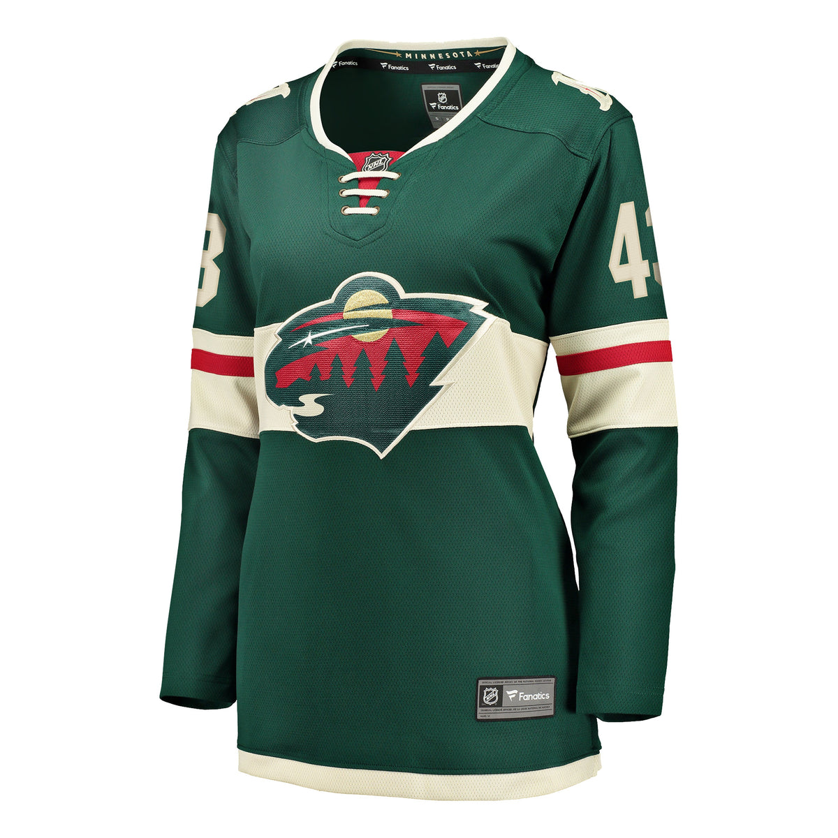 Women's Minnesota Wild Quinn Hughes Fanatics Green Home Breakaway Jersey