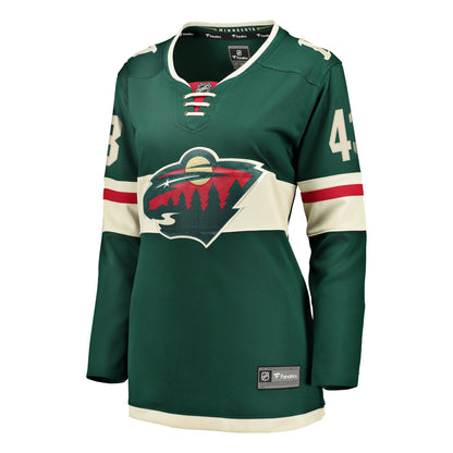 Women's Minnesota Wild Quinn Hughes Fanatics Green Home Breakaway Jersey