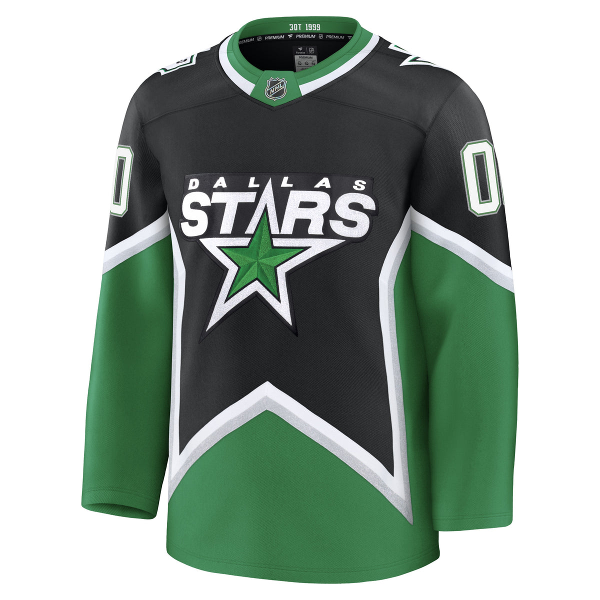 Men's Dallas Stars Fanatics Black Alternate Premium Custom Jersey