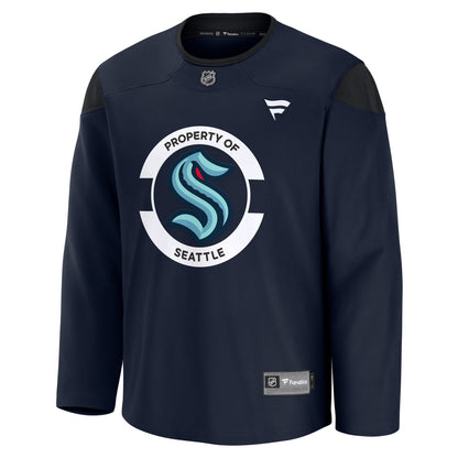 Men's Seattle Kraken Fanatics Navy Practice Jersey