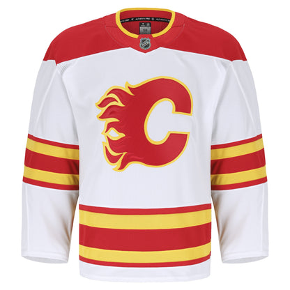 Men's Calgary Flames Fanatics White Away Authentic Pro Jersey