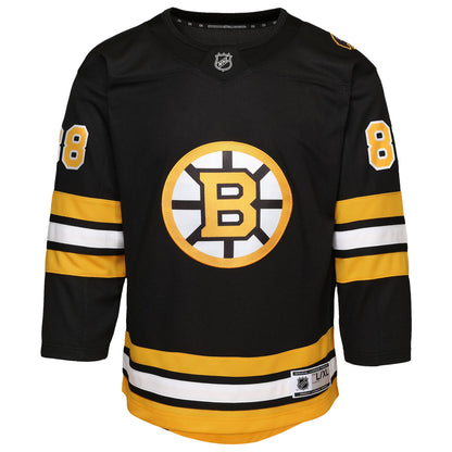 Youth Boston Bruins David Pastrnak Black Home Premier Player Jersey