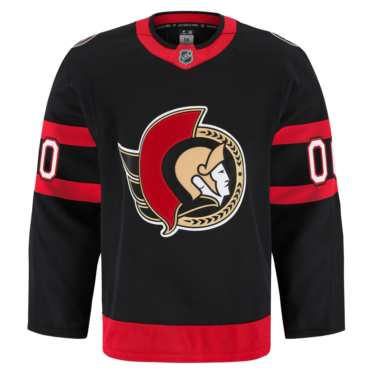 Men's Ottawa Senators Fanatics Black Home Authentic Pro Custom Jersey