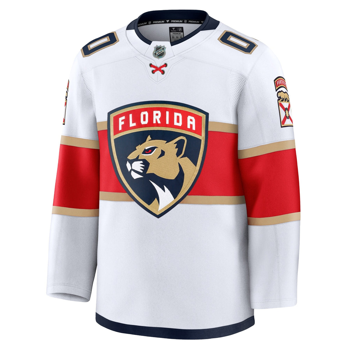 Men's Florida Panthers Fanatics White Away Premium Custom Jersey