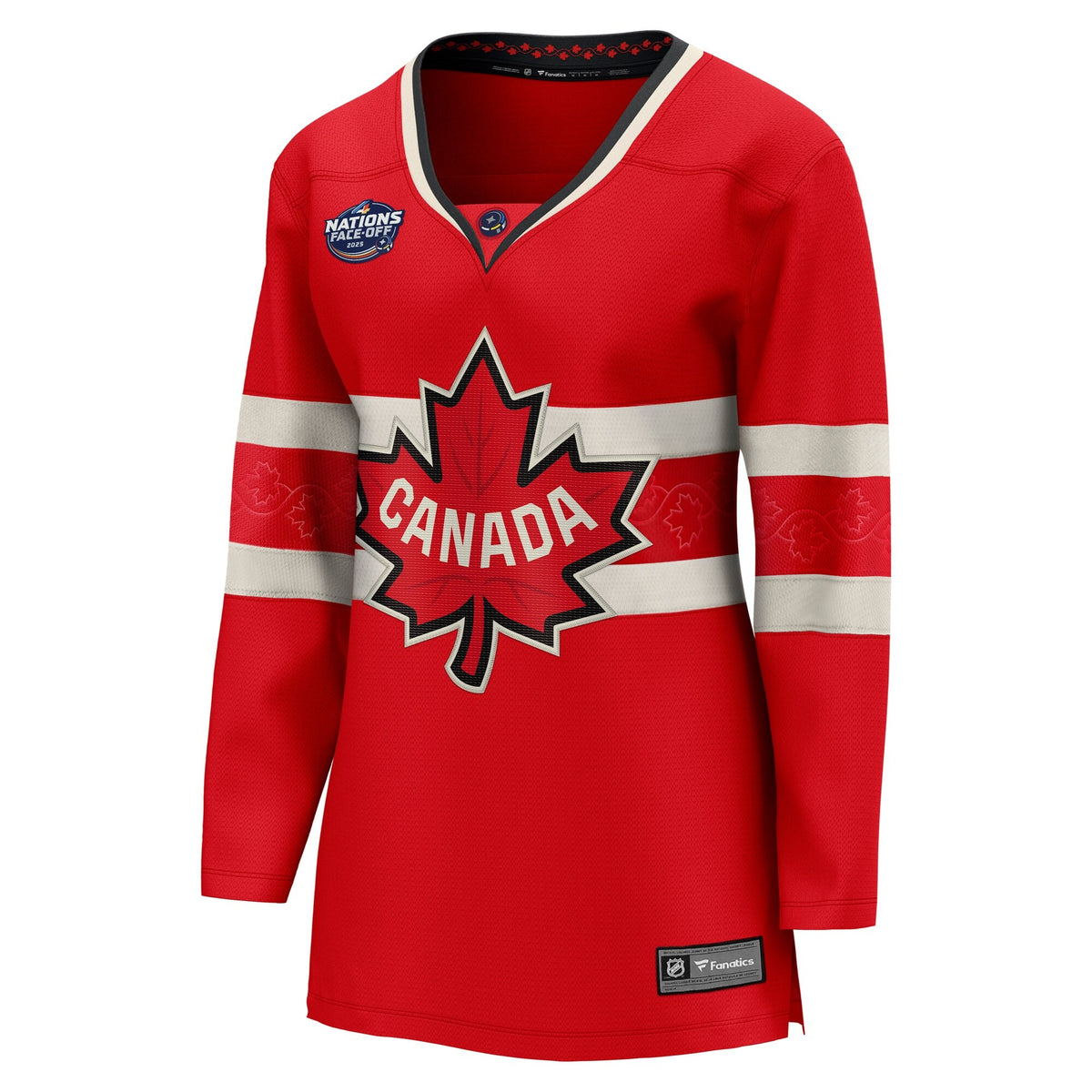 Women's Canada Fanatics Red 2025 4 Nations Face-Off Breakaway Jersey
