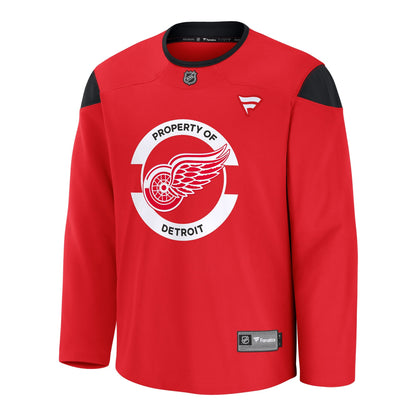 Men's Detroit Red Wings Fanatics Red Practice Jersey