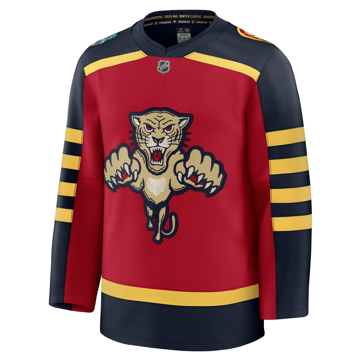 Men's Florida Panthers Fanatics Red 2026 NHL Winter Classic Premium Jersey