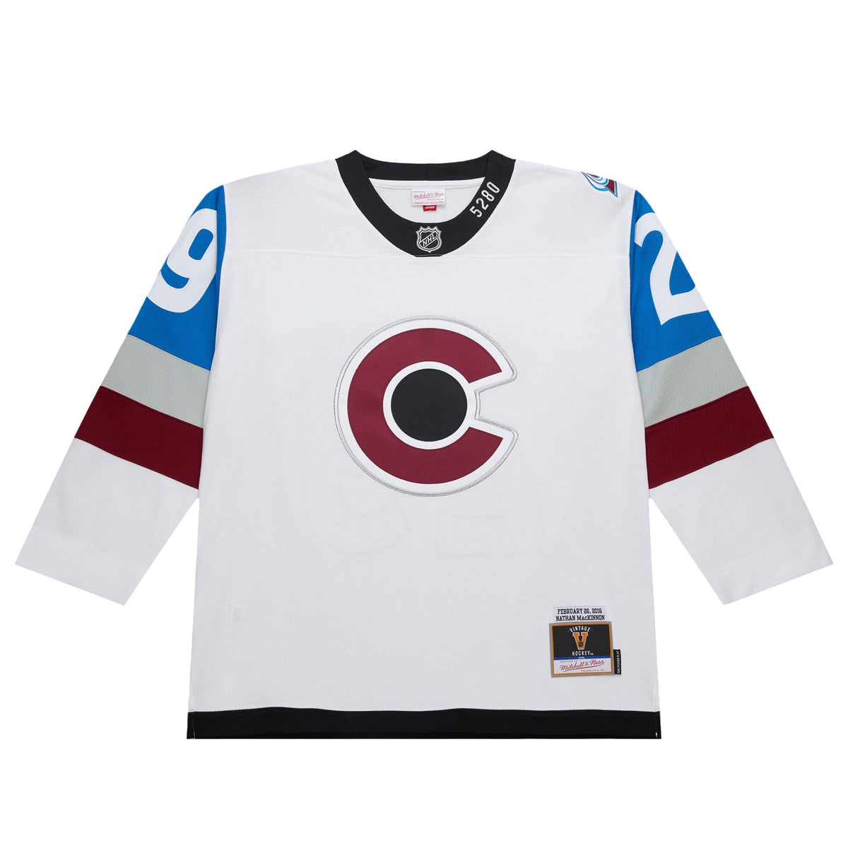 Men's Colorado Avalanche Nathan MacKinnon White 2016-17 Power Play Jersey