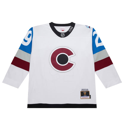 Men's Colorado Avalanche Nathan MacKinnon White 2016-17 Power Play Jersey