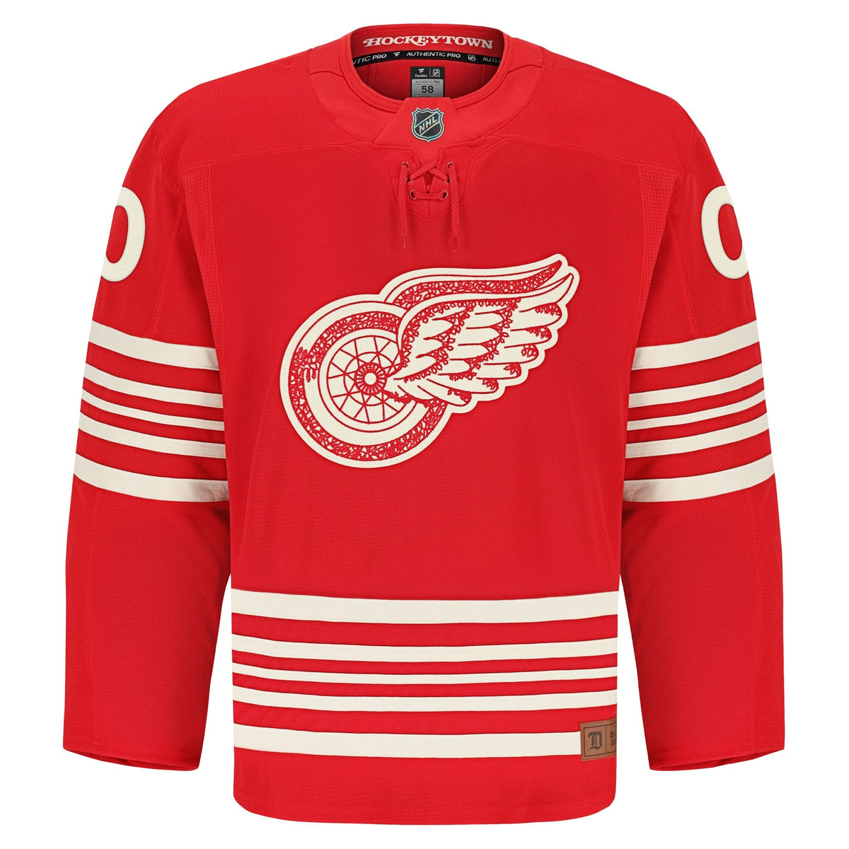 Men's Detroit Red Wings Fanatics Red Anniversary Authentic Pro Custom Jersey