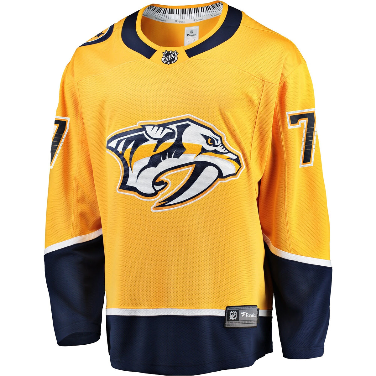 Men's Nashville Predators Luke Evangelista Fanatics Gold Premier Breakaway Player Jersey