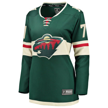 Women's Minnesota Wild Nick Foligno Fanatics Green Home Breakaway Jersey