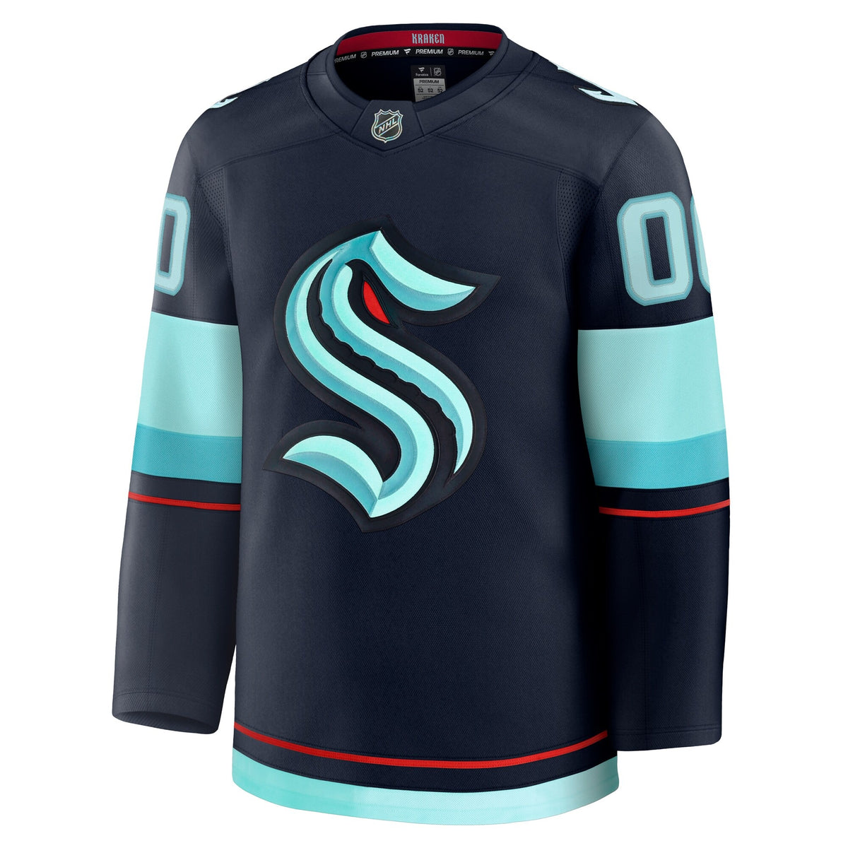 Men's Seattle Kraken Fanatics Deep Sea Blue Home Premium Custom Jersey