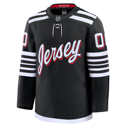 Men's New Jersey Devils Fanatics Black Alternate Premium Custom Jersey
