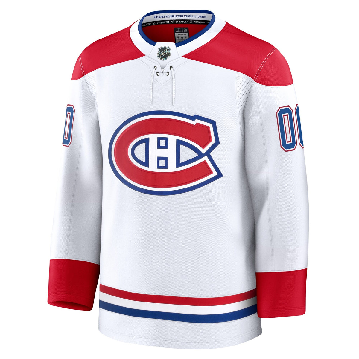 Men's Montreal Canadiens Fanatics White Away Premium Custom Jersey