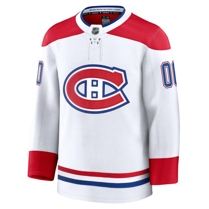 Men's Montreal Canadiens Fanatics White Away Premium Custom Jersey