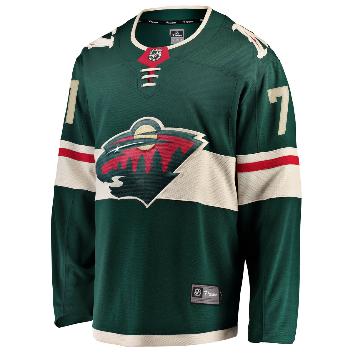 Men's Minnesota Wild Nick Foligno Fanatics Green Home Breakaway Jersey
