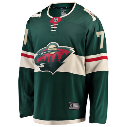 Men's Minnesota Wild Nick Foligno Fanatics Green Home Breakaway Jersey
