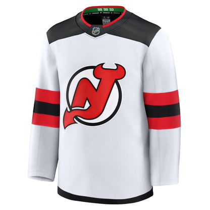 Men's New Jersey Devils Fanatics White Away Premium Jersey
