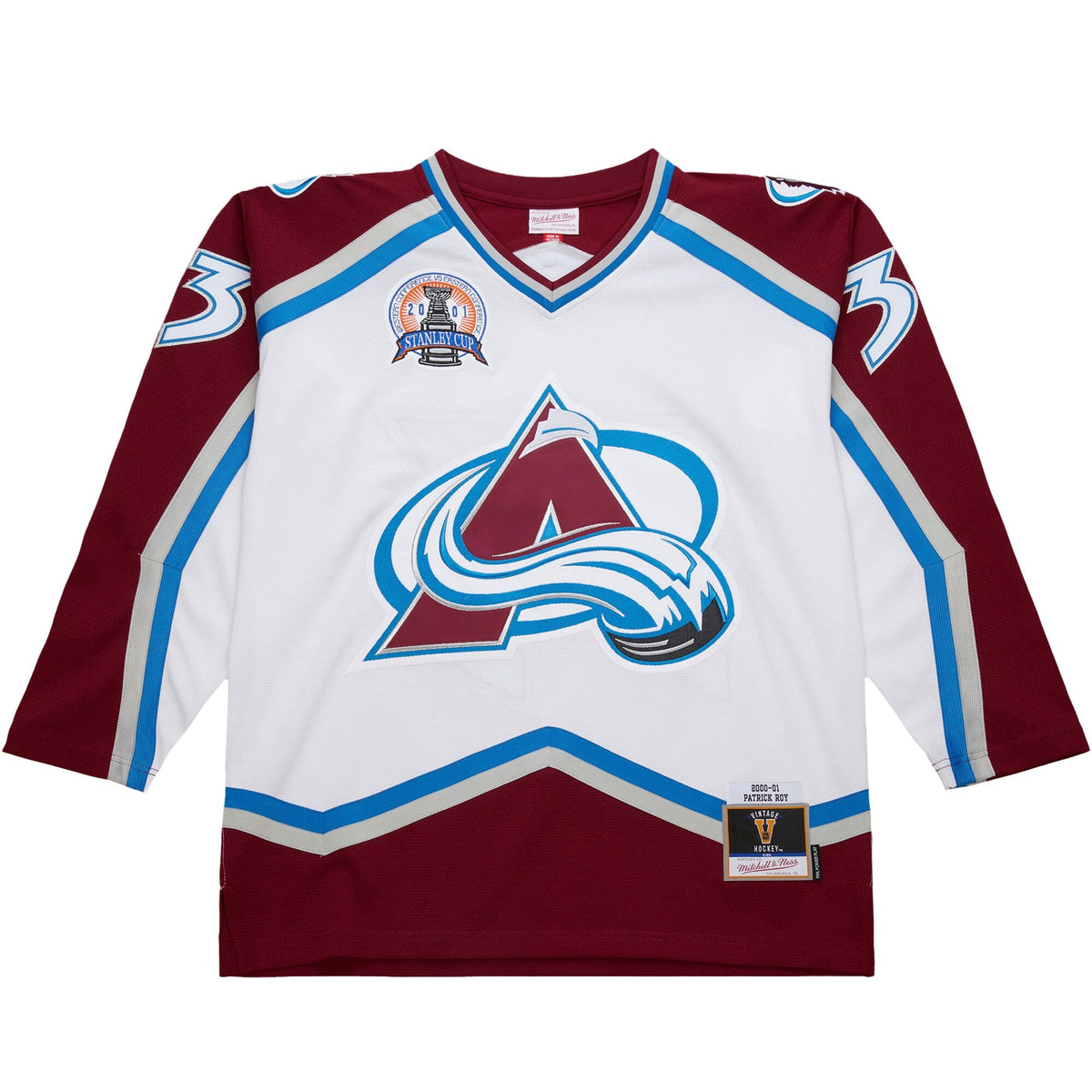 Men's Colorado Avalanche Patrick Roy White 2000-01 Power Play Jersey