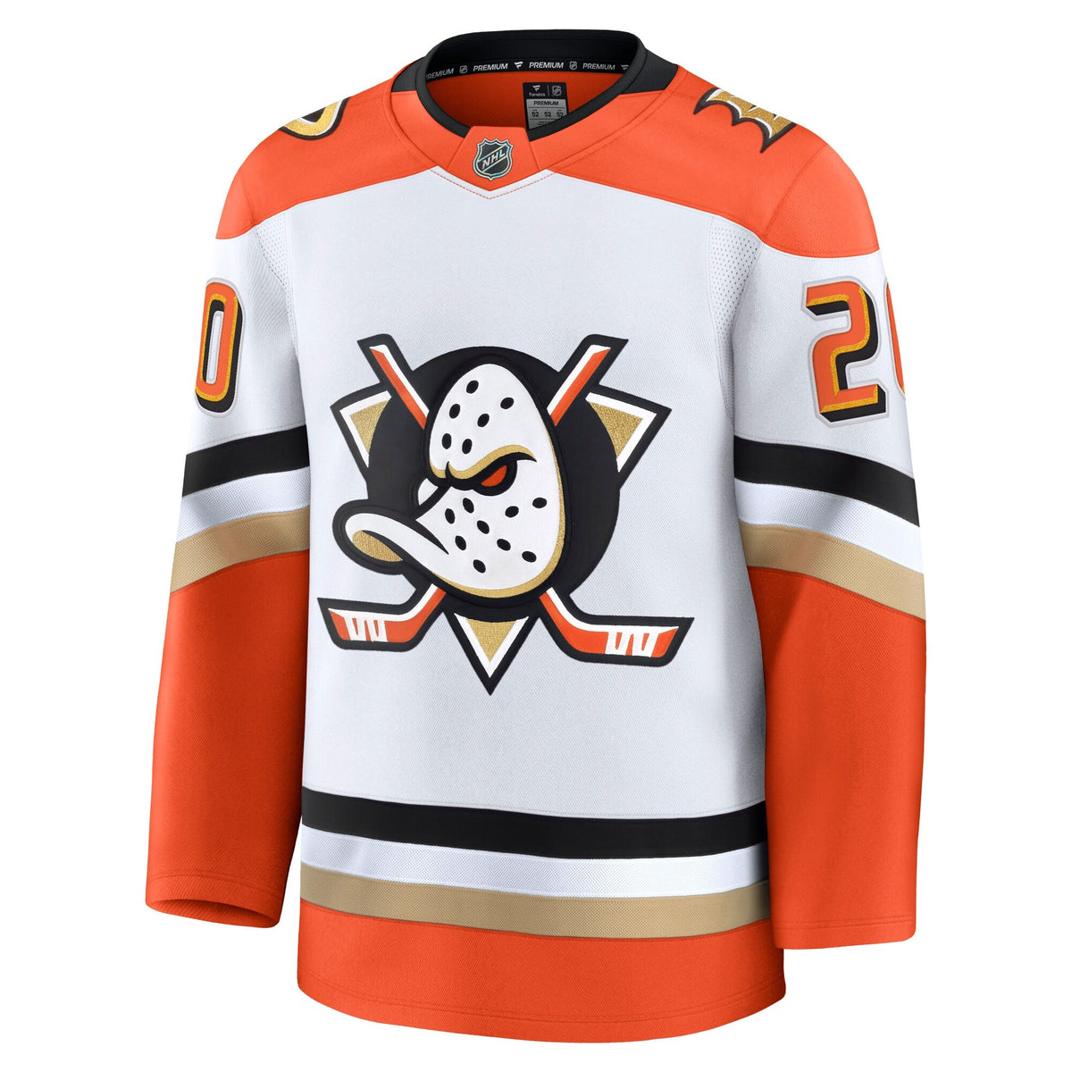 Men's Anaheim Ducks Chris Kreider Fanatics White Away Premium Jersey