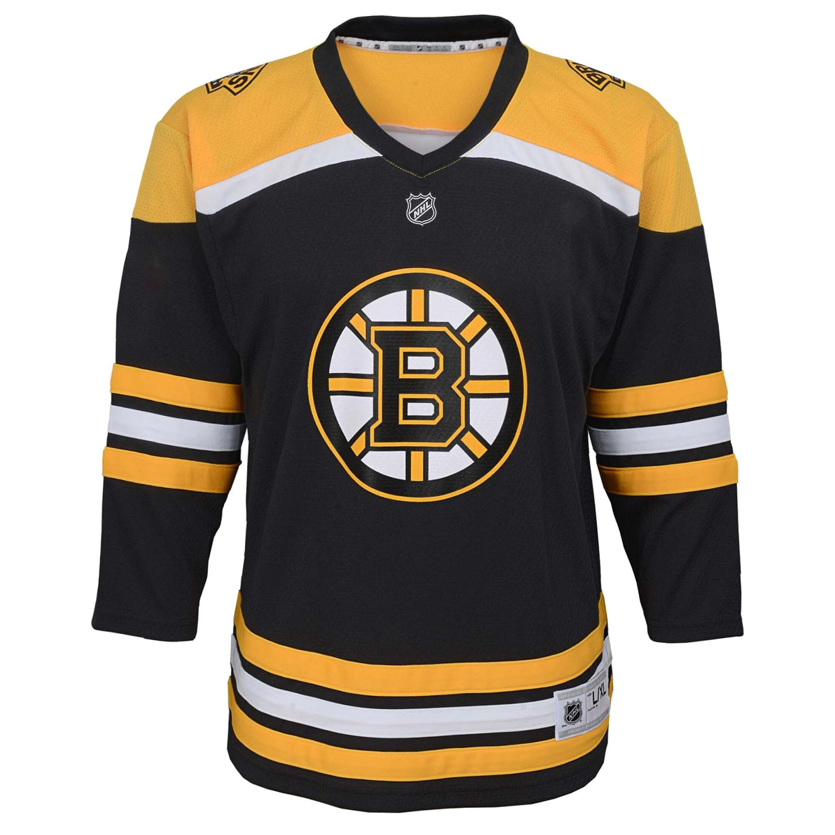 Youth Boston Bruins Black Home Replica Blank Jersey
