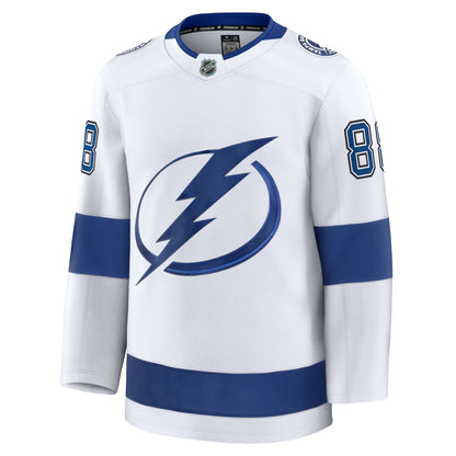 Men's Tampa Bay Lightning Andrei Vasilevskiy Fanatics White Away Premium Jersey