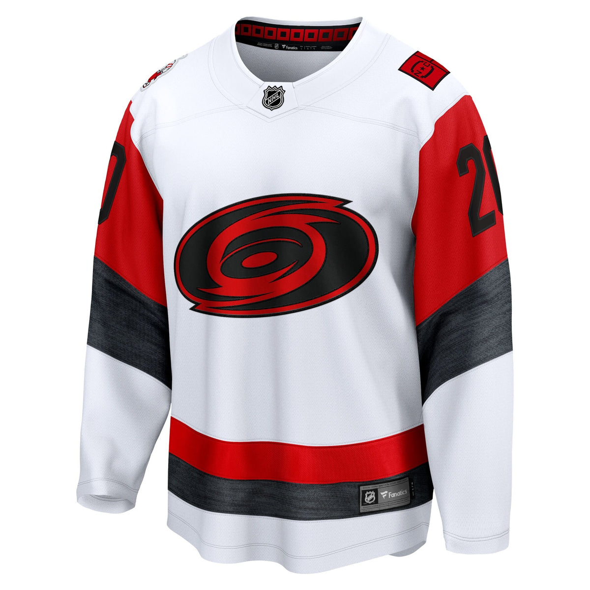 Men's Carolina Hurricanes Sebastian Aho Fanatics White Away Breakaway Jersey