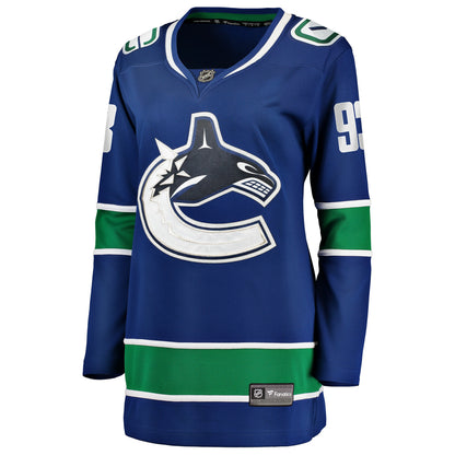 Women's Vancouver Canucks Marco Rossi Fanatics Blue Home Breakaway Player Jersey