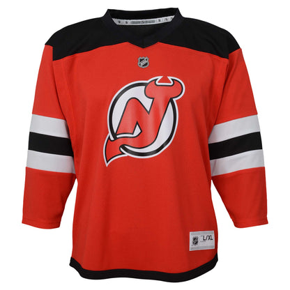 Youth New Jersey Devils Red Replica Custom Jersey