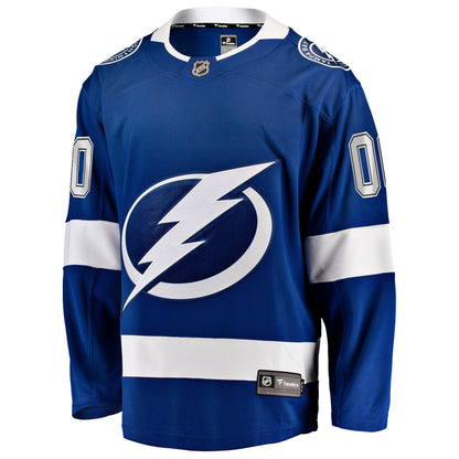 Men's Tampa Bay Lightning Fanatics Blue Home Breakaway Custom Jersey
