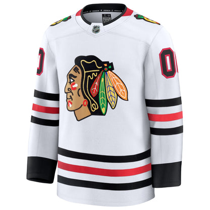 Men's Chicago Blackhawks Fanatics White Away Premium Custom Jersey