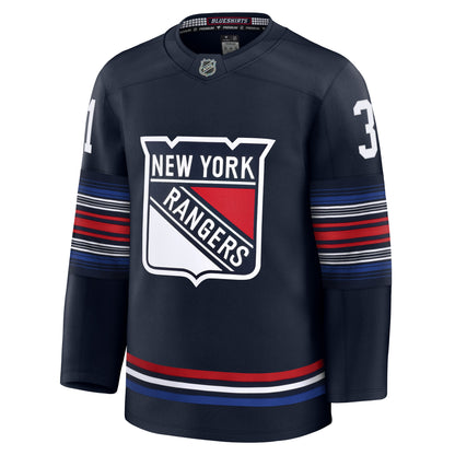 Men's New York Rangers Igor Shesterkin Fanatics Navy Alternate Premium Jersey