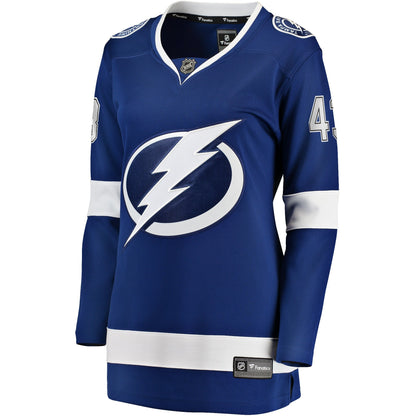 Women's Tampa Bay Lightning Darren Raddysh Fanatics Blue Home Breakaway Jersey