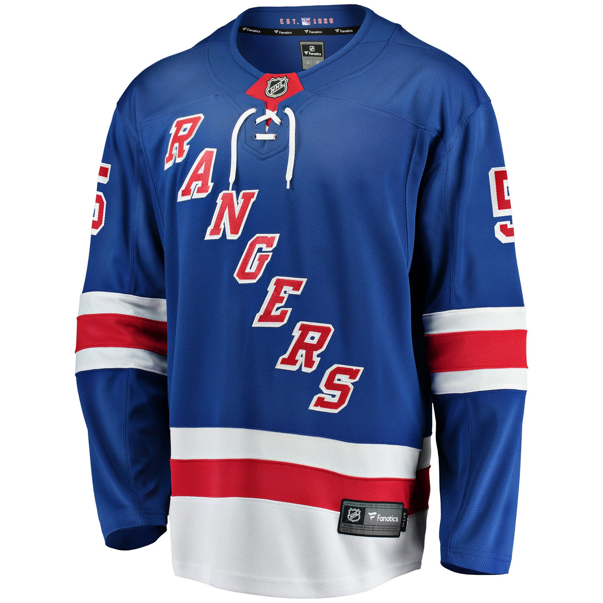 Men's New York Rangers Chad Ruhwedel Fanatics Blue Home Premier Breakaway Player Jersey