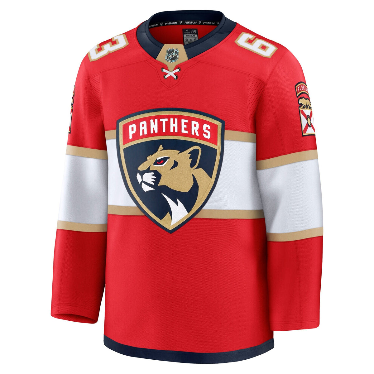 Men's Florida Panthers Brad Marchand Fanatics Red Home Premium Jersey
