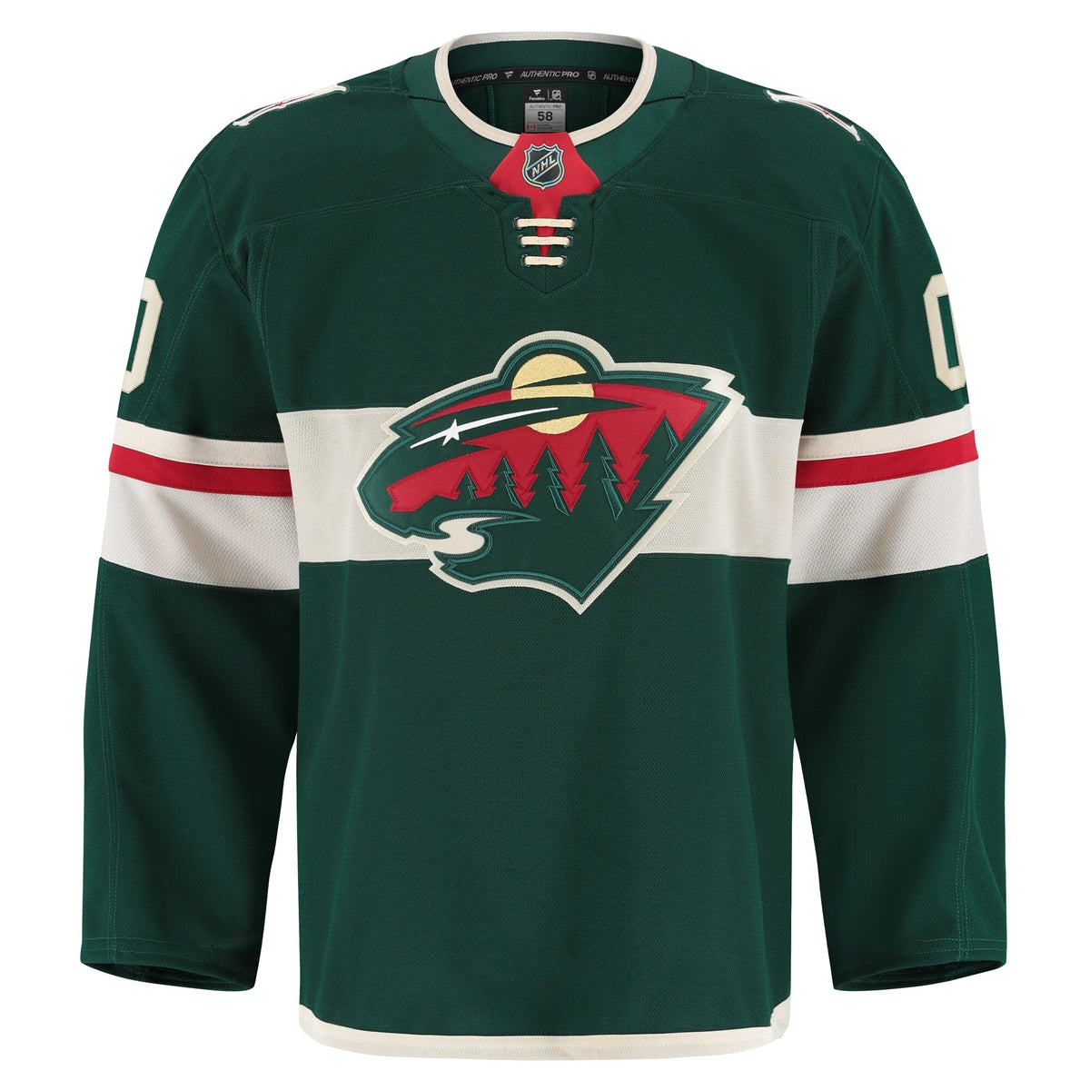 Men's Minnesota Wild Fanatics Green Home Authentic Pro Custom Jersey