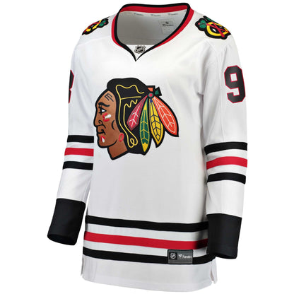 Women's Chicago Blackhawks Connor Bedard Fanatics White Away Breakaway Jersey