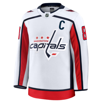 Men's Washington Capitals Alexander Ovechkin Fanatics White Away Premium Jersey